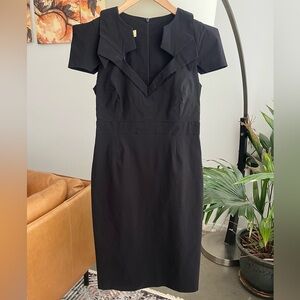 NWT Vesper Black Midi Dress